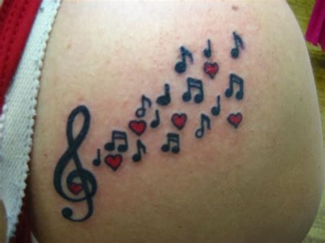 13 Best Music Note Heart Tattoo Images On Pinterest Heart Tattoos