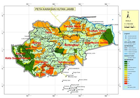 Peta Kota Peta Provinsi Jambi Hd