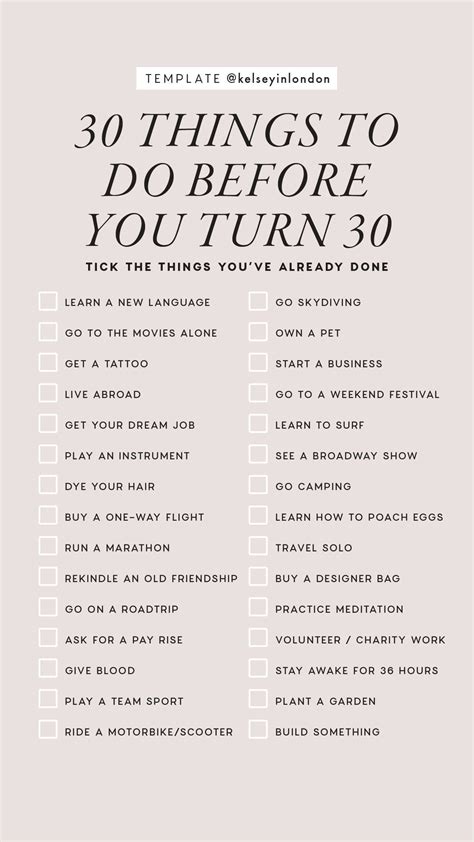 30 Things To Do Before 30 30 Before 30 List Self Development Personal Development Vie