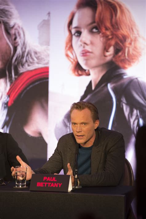 paul bettany aka vision at the avengers age of ultron uk press conference the avengers age