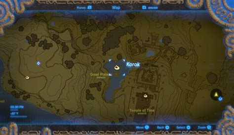 Temple Of Time Breath Of The Wild Map Map Poin