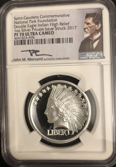 2017 Saint Gaudens Double Eagle Indian Silver Ngc Pf70💥flawless Quality