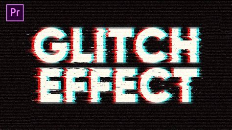How To Create Glitch Text Effects In Premiere Pro Easiest Way Youtube
