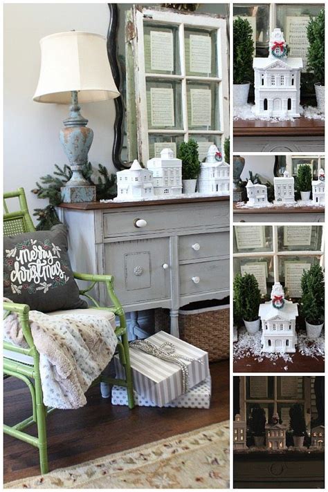 Opportunity village thrift store is located in las vegas city of nevada state. White Christmas Village | Diy christmas village, Thrift ...