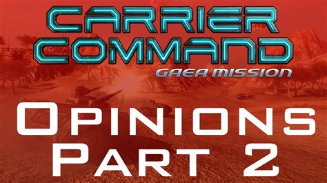 Carrier Command Gaea Mission Rts And Driving Section Gameplay And First