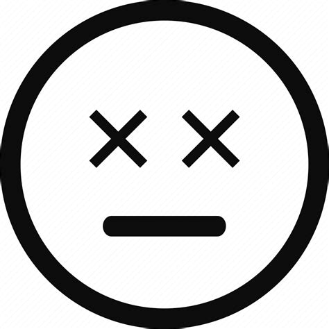 Dead, death, emoji, emoticon, face icon - Download on Iconfinder png image