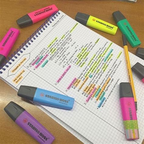 5 Photos Of Super Organized Notes To Give You Studying Inspo School