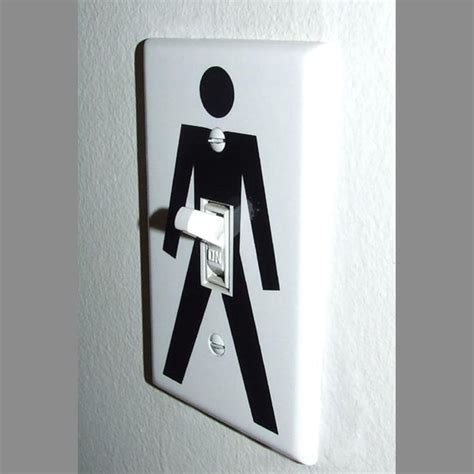 Funny Guy Light Switch Wall Plate Cover Gag Gift Single Etsy Light Switch Covers Diy Light