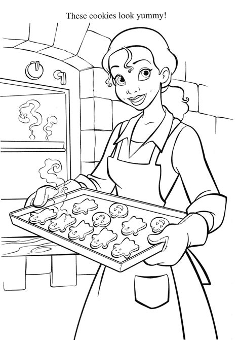 Here is the colored version. Tiana and Naveen Coloring Pages | Tiana And Naveen Frog ...