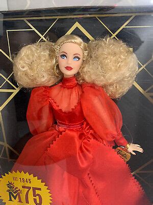 Barbie Collector Mattel Th Anniversary Doll Blonde Curly Hair Nude