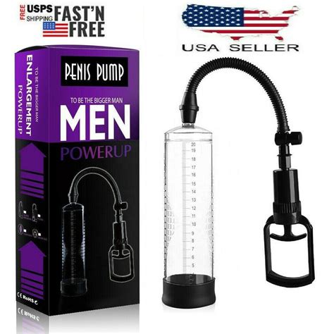 Vacuum Penis Enlarger Pump Male Bigger Penis Enhancing Sleeves For Beginner Pull Ebay
