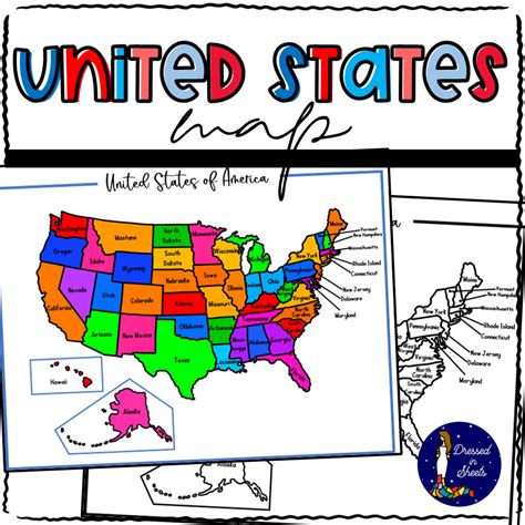 Printable Map Of The Usa Mr Printables Printable Us Maps With States