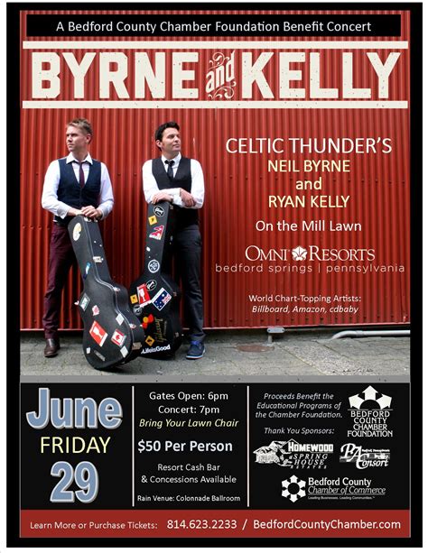 2018 Byrne And Kelly Concert To Benefit Chamber Foundation Bedford
