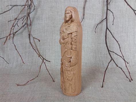 Loki Wooden Figurine Norse God купить на Ярмарке Мастеров