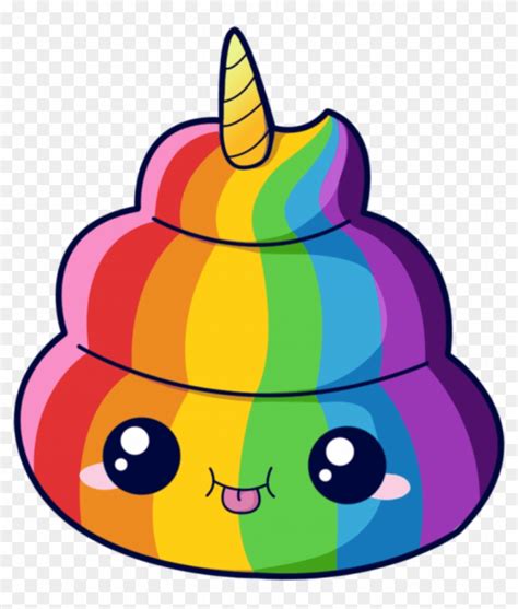 Rainbow Mq Unicorn Emoji Emojis Kawaii Poop Emoji Png