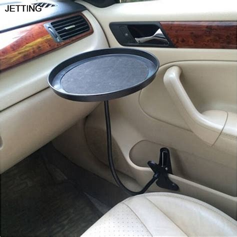 Black Car Food Tray Folding Dining Table Drink Holder Car Pallet Back Seat Water Car Cup