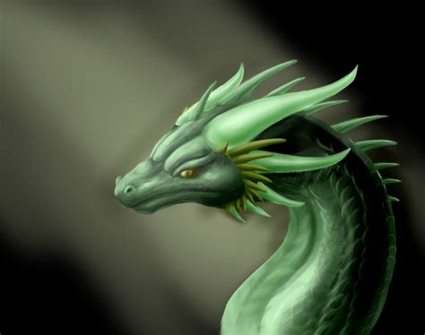 Green Dragon By Lena Lucia Dragon On Deviantart