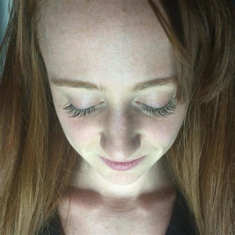 eyelash extensions for redheads photos of before after