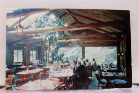 California Ca Big Sur River Inn Dining Room Postcard Old Vintage Card