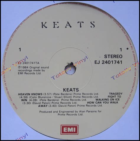 Totally Vinyl Records Keats Keats Lp