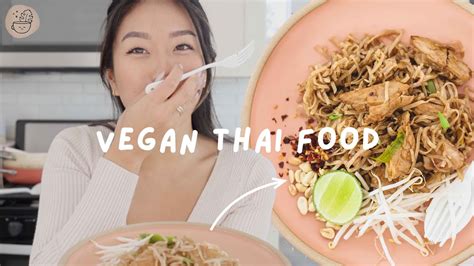 What I Eat In A Day Vegan Thai Food Edition 🇹🇭 Banana Roti Pad Thai And Yellow Curry Youtube