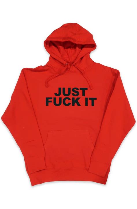 Spoiled Peasants Just Fuck It Hoodie In Red And Black Fuckithoodie