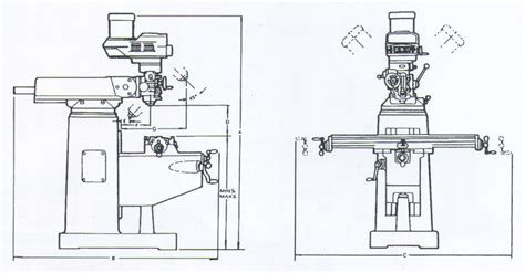 Milling Machine Drawing