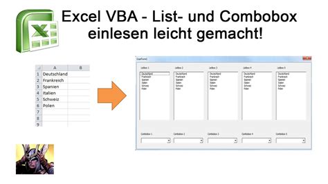 Excel Vba Listbox Combobox Erstellen Leicht Gemacht My Xxx Hot Girl