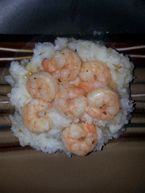 Green peppers, celery, red pepper, shrimp scampi, white rice and 2 more. Shrimp Scampi over Rice