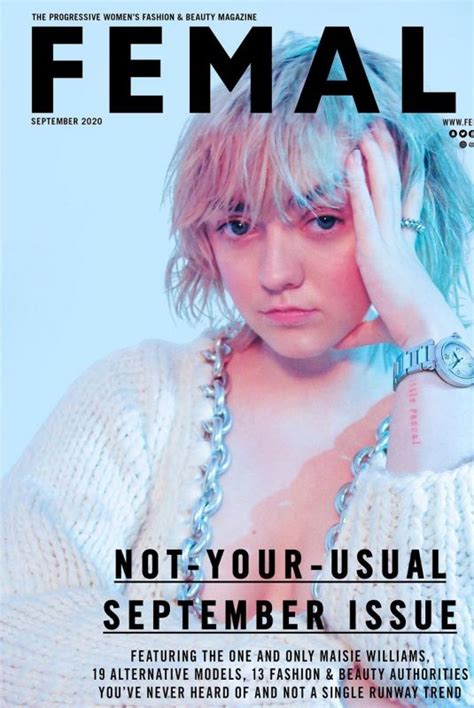 Maisie Williams On The Cover Of Female Magazine September 2020