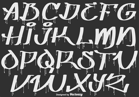 Holi drawing, graffiti children, childrens clothing, child, food png. Vector Hand Drawn Graffiti Alphabet With Paint Drips ...