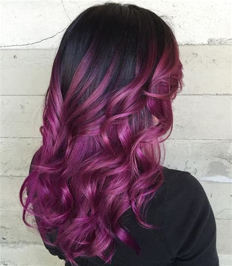 Lavender ombre hair and purple ombre. 40 Versatile Ideas of Purple Highlights for Blonde, Brown ...