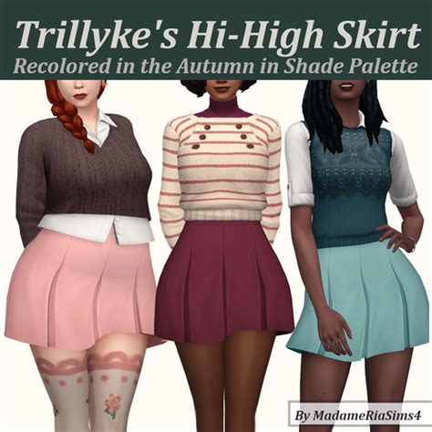 Trillykes Hi High Skirt Recolors Madameria On Patreon