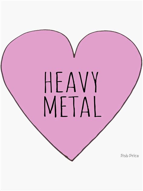 heavy metal love sticker by wanungara redbubble
