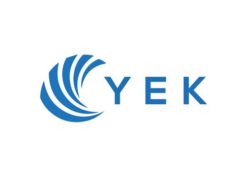 Yek Letter Logo Design On White Background Yek Creative Circle Letter