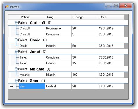 Data Display Form Using Datagridview Tool In C Windows Application Gambaran