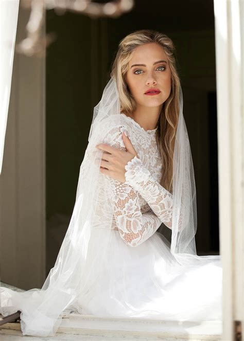 Zoey Scoop Back Dress Romantic Long Sleeve Gown Wear Your Love Long Sleeve Wedding Dress