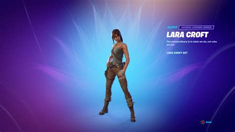 Lara In Fortnite And Square Enix Presents Croft Generation