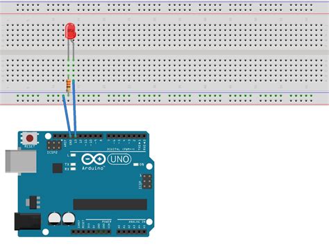 Single Led Blinking Program By Arduino