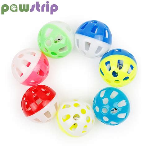 Pawstrip 5pcslot Cat Ball Toy With Jingle Bell Inside Kitten Toys Pet