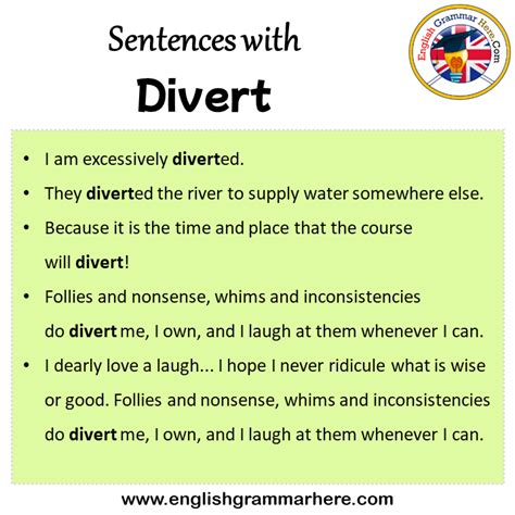 Sentences With Divert Divert In A Sentence In English Sentences For