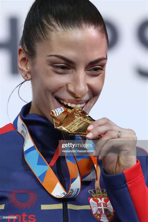 gold medalist ivana spanovic of serbia poses during the medal news photo getty images