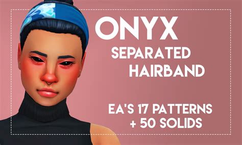 Weepingsimmer Onyx Hairband Hair Sims 4 Hairs Sims4hairs