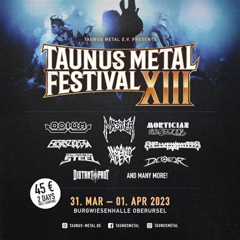Taunus Metal Festival Xiii 31032023 2 Days Oberursel Germany