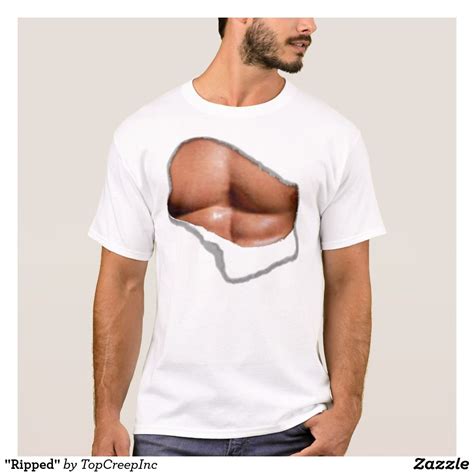 Ripped T Shirt Zazzle Mens Tshirts T Shirt Cartoon Shirts