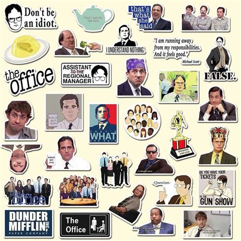 The Office Sticker Pack In 2020 The Office Stickers Office Wallpaper