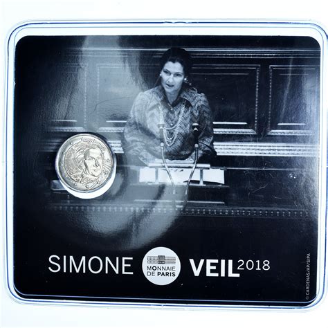 France 2 Euro Simone Veil 2018 Monnaie De Paris Bu Ms65 70 Bin