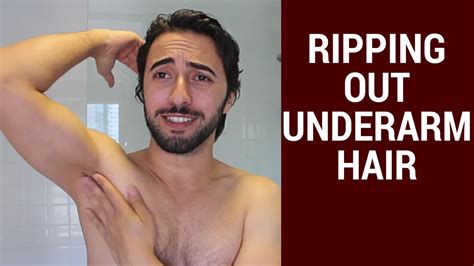Ripping Out My Underarm Hair Youtube