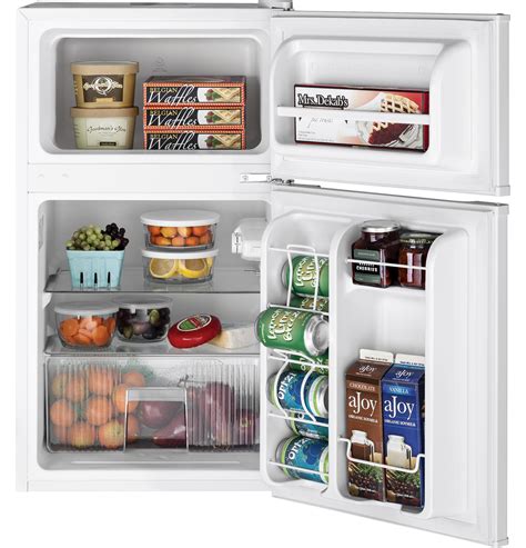 Refrigerators have become a necessity rather than a luxury. GE® Double-Door Compact Refrigerator | GDE03GGHWW | GE ...