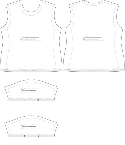 Cut And Sew Womens T Shirt Template Gq Designs